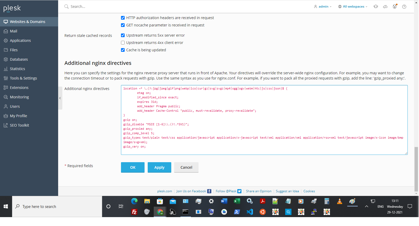 push notification service worker file nginx settings2